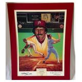 Mike Schmidt Autographed Limited Edition /1,500 and Artist Ron Lewis Signed 20x27" w/ COA Baseball