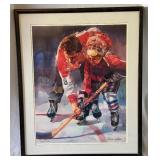 "The Finer Points" Artist Ken Call Signed Limited Edition Print /1,500 Framed 22.5x27" Hockey Photo