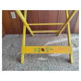 Hand Painted Rooster Folding Table Hand Painted Rooster Folding Table