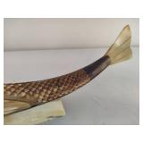 Carved Cow/Bull Horn Fish Sculpture Carved Cow/Bull Horn Fish Sculpture