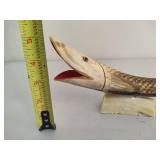 Carved Cow/Bull Horn Fish Sculpture Carved Cow/Bull Horn Fish Sculpture