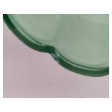 Ruffled Rim Green Depression Glass Bowl 6pc Set Ruffled Rim Green Depression Glass Bowl 6pc Set