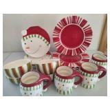 Whimsey Snowman 16pc Holiday Dinnerware Set Whimsey Snowman 16pc Holiday Dinnerware Set