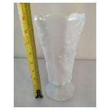 Fenton Hobnail Milk Glass Bowl, Milk Glass Vase & Serving Bowl Fenton Hobnail Milk Glass Bowl, Milk Glass Vase & Serving Bowl