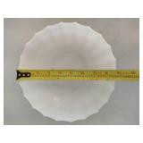 Fenton Hobnail Milk Glass Bowl, Milk Glass Vase & Serving Bowl Fenton Hobnail Milk Glass Bowl, Milk Glass Vase & Serving Bowl