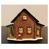 St. Nicholas Square 'The Log Cabin' and 'The Barn' *w/Original Boxes* St. Nicholas Square 'The Log Cabin' and 'The Barn' *w/Original Boxes*