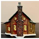St. Nicholas Square 'The Log Cabin' and 'The Barn' *w/Original Boxes* St. Nicholas Square 'The Log Cabin' and 'The Barn' *w/Original Boxes*