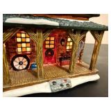 St. Nicholas Square 'The Log Cabin' and 'The Barn' *w/Original Boxes* St. Nicholas Square 'The Log Cabin' and 'The Barn' *w/Original Boxes*