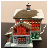 St. Nicholas Square 'The Log Cabin' and 'The Barn' *w/Original Boxes* St. Nicholas Square 'The Log Cabin' and 'The Barn' *w/Original Boxes*