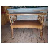 Two Tier Spindle Sides End Table Two Tier Spindle Sides End Table