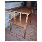 Two Tier Spindle Sides End Table Two Tier Spindle Sides End Table