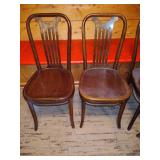 Eight Great Northern Chair Company Wood Chairs Eight Great Northern Chair Company Wood Chairs