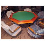 Octagonal Poker/Game Table + Five Chairs Octagonal Poker/Game Table + Five Chairs