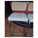 Four Bar Height Stools w/Footrests Four Bar Height Stools w/Footrests