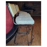 Four Bar Height Stools w/Footrests Four Bar Height Stools w/Footrests