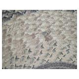 Large Oval Braided Rug & Rolling Shelf/Cart Large Oval Braided Rug & Rolling Shelf/Cart