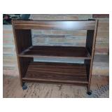 Large Oval Braided Rug & Rolling Shelf/Cart Large Oval Braided Rug & Rolling Shelf/Cart