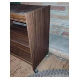 Large Oval Braided Rug & Rolling Shelf/Cart Large Oval Braided Rug & Rolling Shelf/Cart