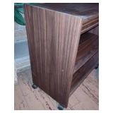 Large Oval Braided Rug & Rolling Shelf/Cart Large Oval Braided Rug & Rolling Shelf/Cart