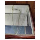 Lighted Wood & Glass Display Case Lighted Wood & Glass Display Case