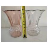 Assortment of Clear & Colored Glass Vases Assortment of Clear & Colored Glass Vases