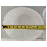 Large Milk Glass Bowl, Serving Tray & Saucer Large Milk Glass Bowl, Serving Tray & Saucer