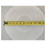 Large Milk Glass Bowl, Serving Tray & Saucer Large Milk Glass Bowl, Serving Tray & Saucer