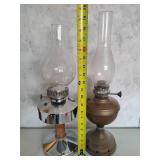 Lot of Oil Lamps & Bottle of Oil Lot of Oil Lamps & Bottle of Oil