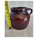 Hull Pottery Bean Pot & Unmarked Pot Hull Pottery Bean Pot & Unmarked Pot