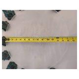 Etched Glass Christmas Tree Round Platter & Twelve Christmas Tree Napkin Rings Etched Glass Christmas Tree Round Platter & Twelve Christmas Tree Napkin Rings