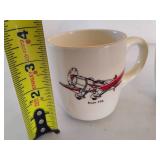 Three Airplane Themed Coffee Mugs Three Airplane Themed Coffee Mugs