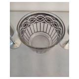 Two Pewter Goblets & Celtic Bowl Two Pewter Goblets & Celtic Bowl