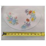 MCM Glass Floral Plate & Resin Bowl MCM Glass Floral Plate & Resin Bowl