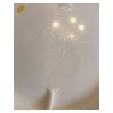 MCM Glass Floral Plate & Resin Bowl MCM Glass Floral Plate & Resin Bowl