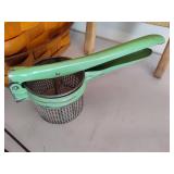 Picnic Basket, Washboard, Potato Masher & Rug Beater Picnic Basket, Washboard, Potato Masher & Rug Beater