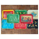 Assortment of Metal Decorative Trays Assortment of Metal Decorative Trays