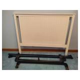 White Full Sized Headboard & Rails White Full Sized Headboard & Rails