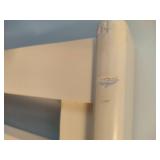 White Full Sized Headboard & Rails White Full Sized Headboard & Rails