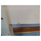 White Full Sized Headboard & Rails White Full Sized Headboard & Rails