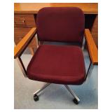 Two Piece Desk/Credenza & Chair on Wheels Two Piece Desk/Credenza & Chair on Wheels