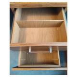 Two Piece Desk/Credenza & Chair on Wheels Two Piece Desk/Credenza & Chair on Wheels