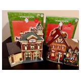 Santa's Workbench Classic Series 'Station #9 Firehouse' and 'Silver Belles Bed & Breakfast' *w/Original Boxes Santa's Workbench Classic Series 'Station #9 Firehouse' and 'Silver Belles Bed & Breakfast' *w/Original Boxes