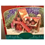 Authentic Christmas Valley Set of Three Lighted Houses Authentic Christmas Valley Set of Three Lighted Houses