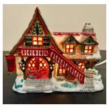 Authentic Christmas Valley Set of Three Lighted Houses Authentic Christmas Valley Set of Three Lighted Houses