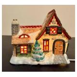 Authentic Christmas Valley Set of Three Lighted Houses Authentic Christmas Valley Set of Three Lighted Houses