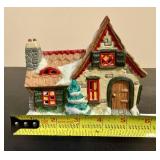 Authentic Christmas Valley Set of Three Lighted Houses Authentic Christmas Valley Set of Three Lighted Houses