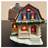 Authentic Christmas Valley Set of Three Lighted Houses Authentic Christmas Valley Set of Three Lighted Houses