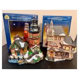 Santa's Workbench Classic Series 'Strum & Fiddle Music Shoppe' & 'Dundridge Pointe Lighthouse' Santa's Workbench Classic Series 'Strum & Fiddle Music Shoppe' & 'Dundridge Pointe Lighthouse'
