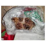 Brass Horns, Pine Cones & Holiday Decor Brass Horns, Pine Cones & Holiday Decor