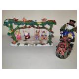 Christmas Swinging Characters & Snowman Train Christmas Swinging Characters & Snowman Train